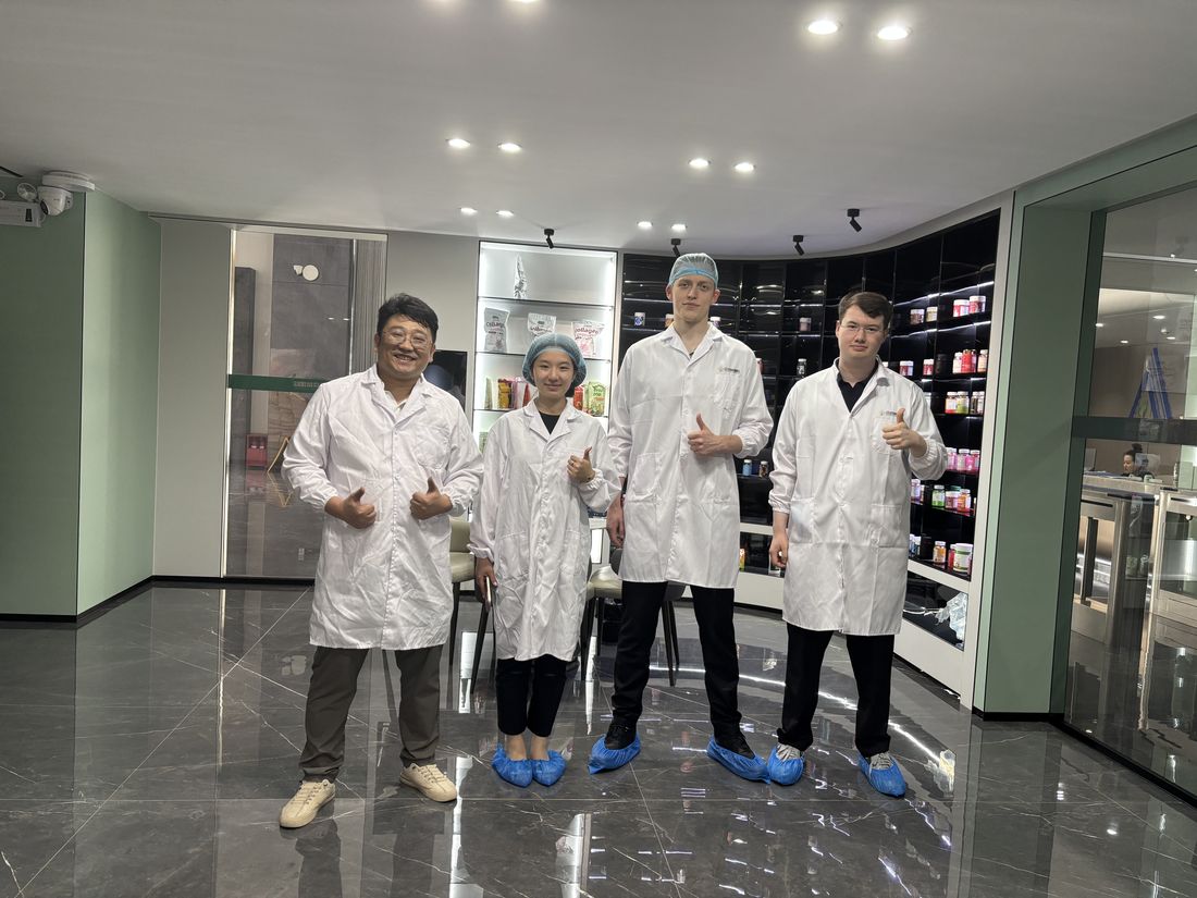 Team at the production facility